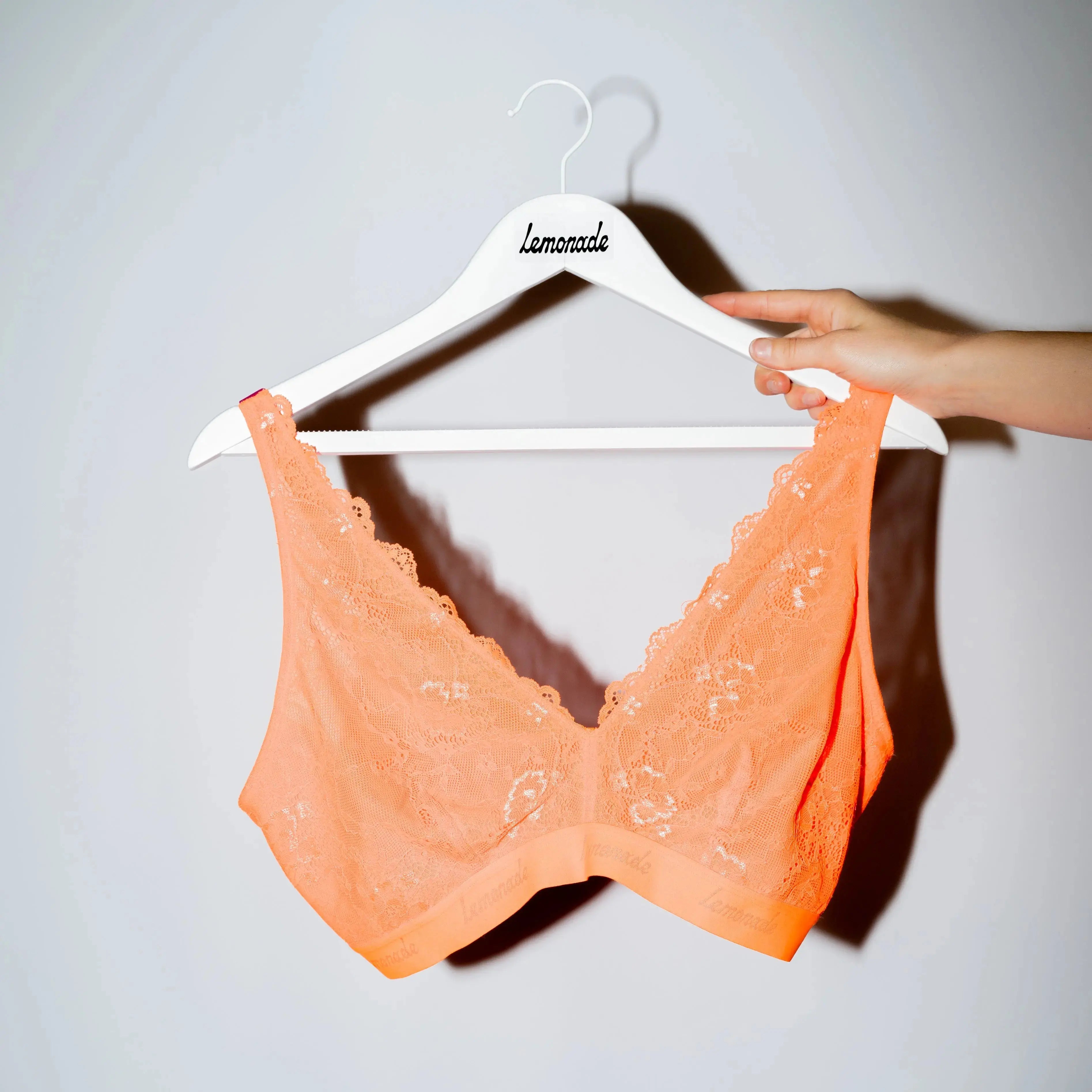 Picot Fuller Cup Bra - Neon Orange