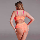 Picot Fuller Cup Bra - Neon Orange