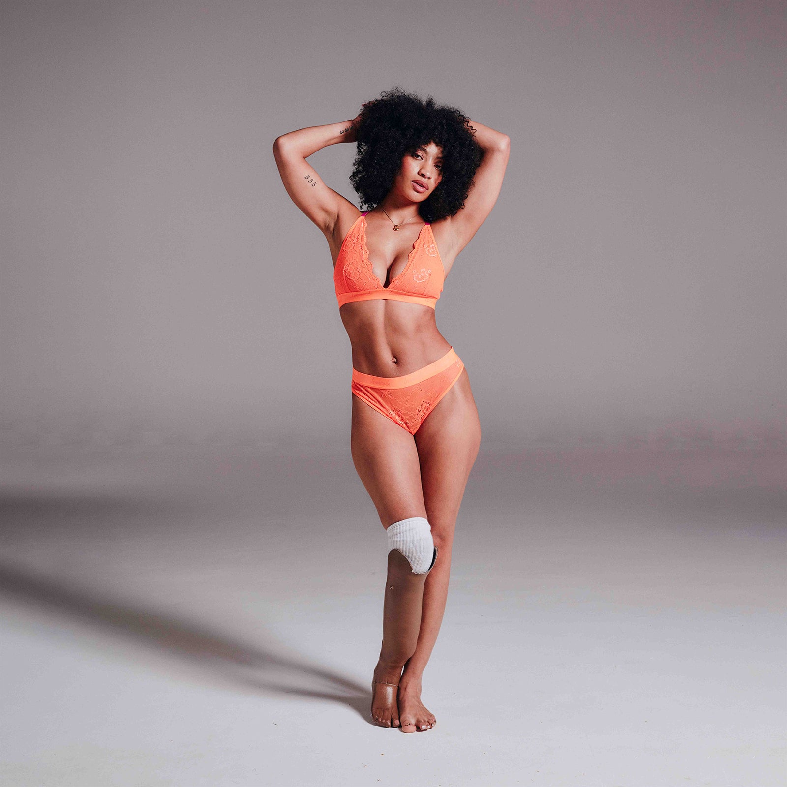 Picot Brief - Neon Orange